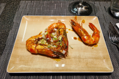 Gamberi in salsa ankake profumata allo yuzu